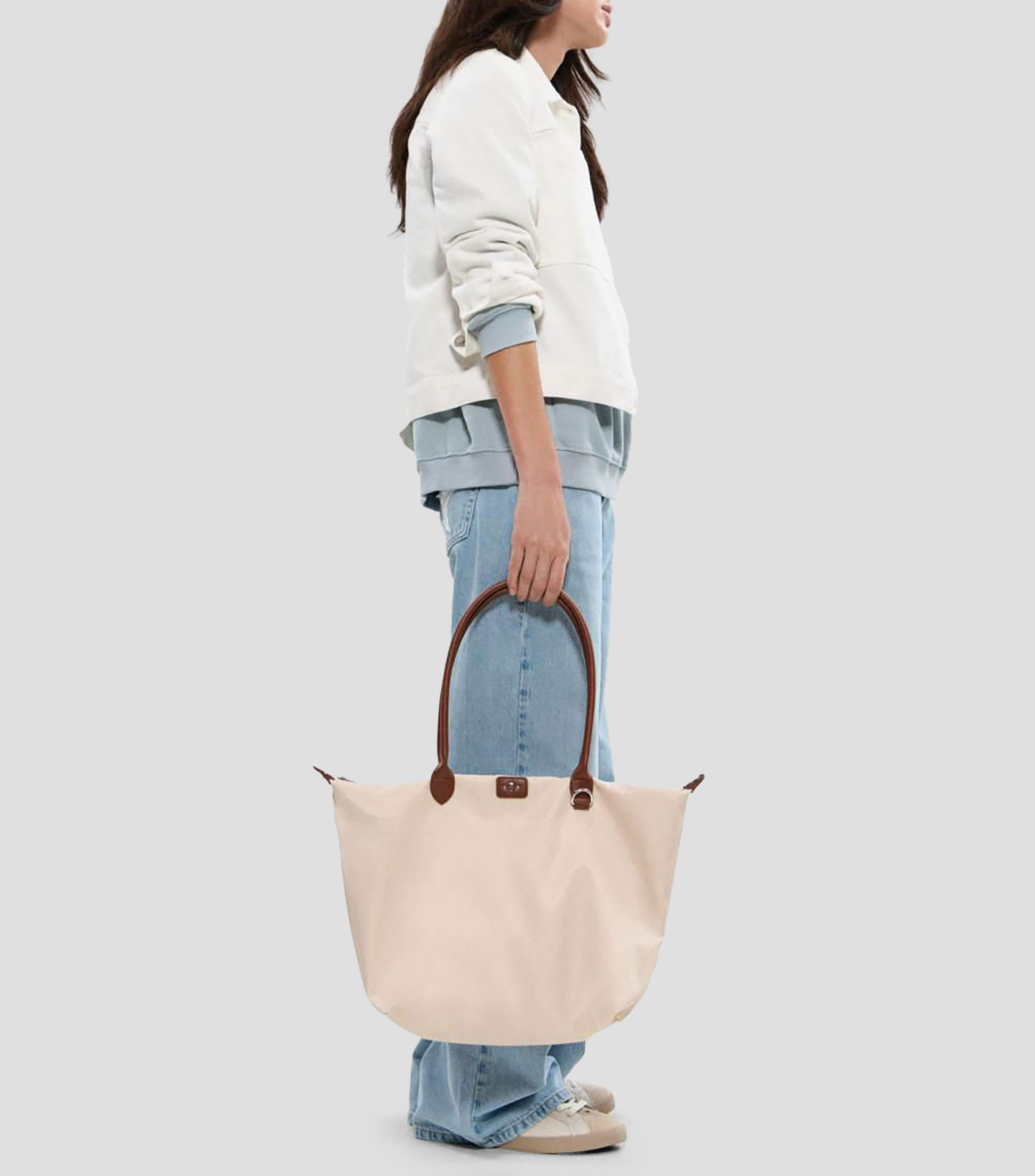 Bolsa tote beige lisa Mujer